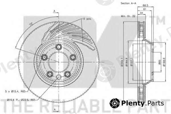  NK part 3147103 Brake Disc