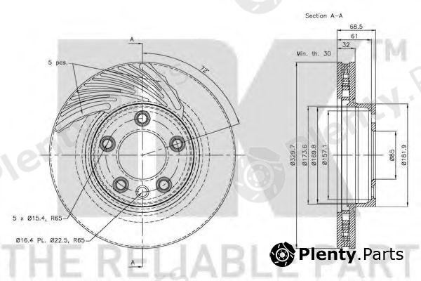  NK part 3147104 Brake Disc