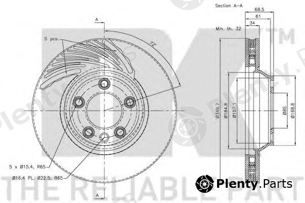  NK part 3147105 Brake Disc
