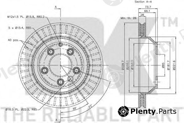  NK part 3147106 Brake Disc