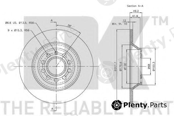  NK part 3147109 Brake Disc