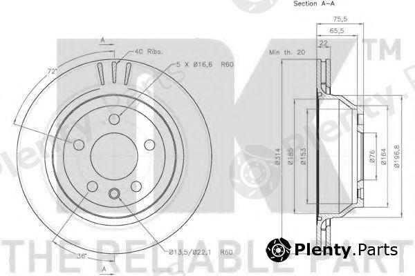  NK part 3147114 Brake Disc