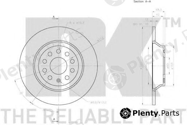  NK part 3147160 Brake Disc