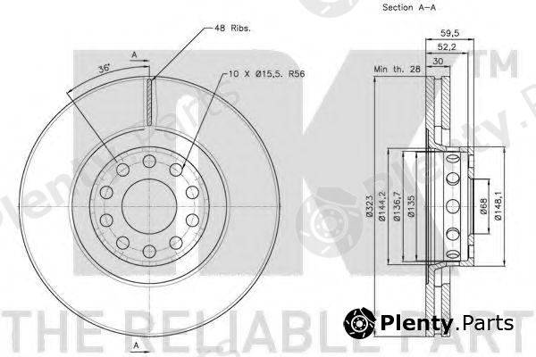  NK part 314791 Brake Disc