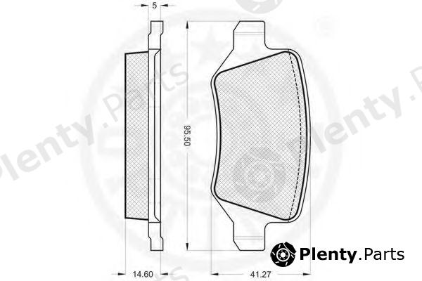  OPTIMAL part 12119 Brake Pad Set, disc brake