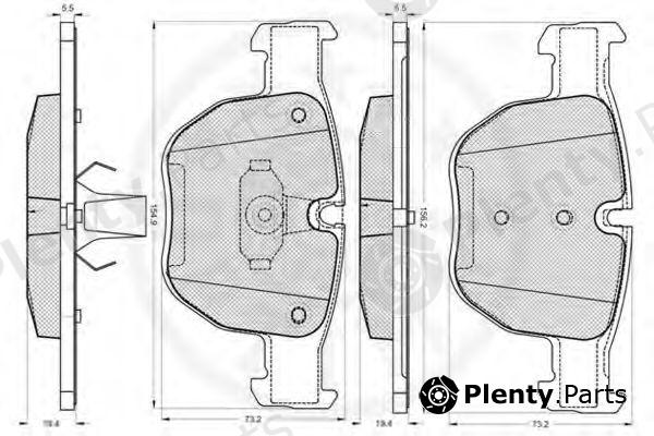  OPTIMAL part 12161 Brake Pad Set, disc brake