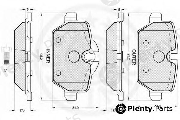  OPTIMAL part 12235 Brake Pad Set, disc brake