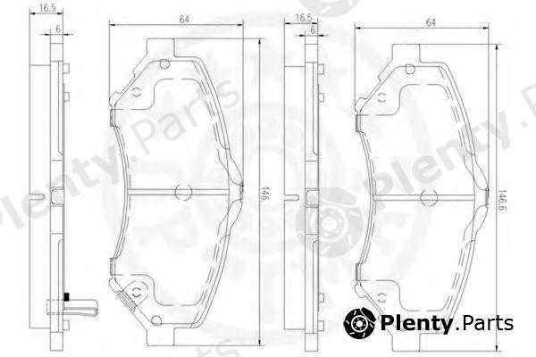  OPTIMAL part 12381 Brake Pad Set, disc brake