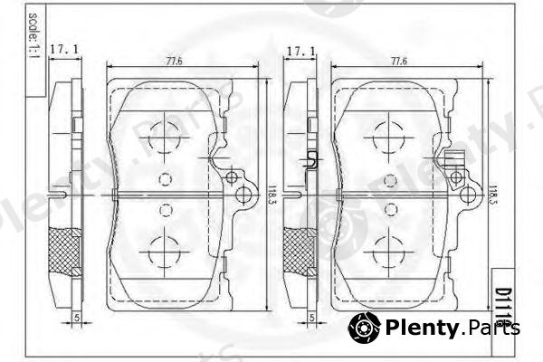  OPTIMAL part 12527 Brake Pad Set, disc brake