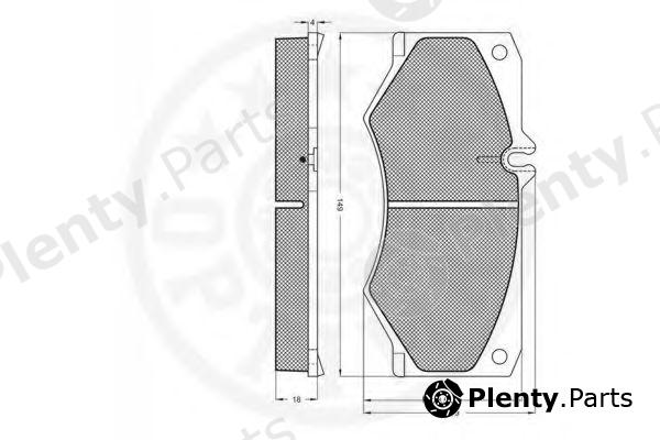  OPTIMAL part 9318 Brake Pad Set, disc brake
