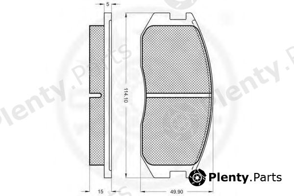  OPTIMAL part 9714 Brake Pad Set, disc brake