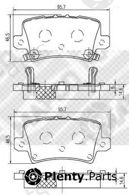  MAPCO part 6842 Brake Pad Set, disc brake