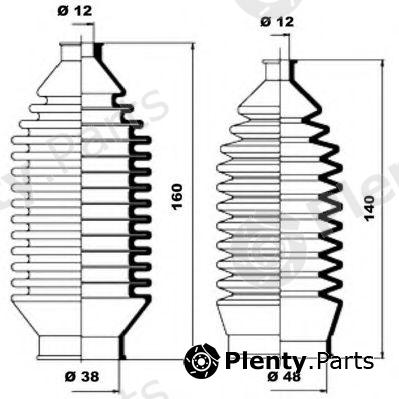  MOOG part K150013 Bellow Set, steering