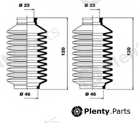  MOOG part K150147 Bellow Set, steering