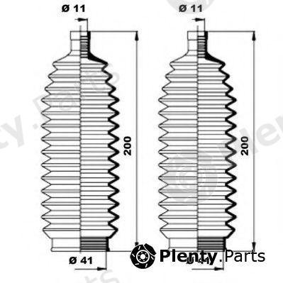  MOOG part K150153 Bellow Set, steering
