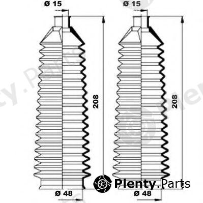  MOOG part K150175 Bellow Set, steering