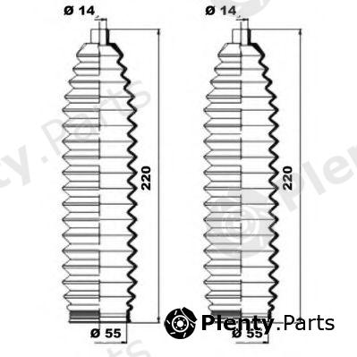  MOOG part K150219 Bellow Set, steering
