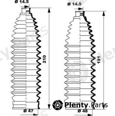  MOOG part K150244 Bellow Set, steering