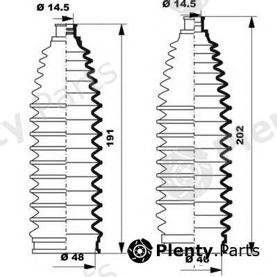  MOOG part K150248 Bellow Set, steering