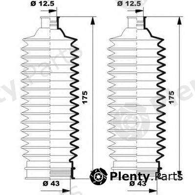  MOOG part K150250 Bellow Set, steering