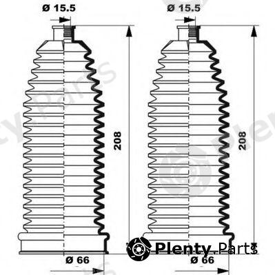  MOOG part K150252 Bellow Set, steering