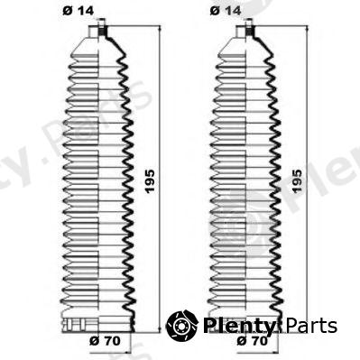  MOOG part K150265 Bellow Set, steering