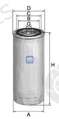  UFI part 24.010.00 (2401000) Fuel filter
