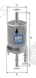  UFI part 31.853.00 (3185300) Fuel filter