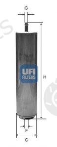  UFI part 31.952.00 (3195200) Fuel filter