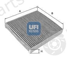  UFI part 54.233.00 (5423300) Filter, interior air