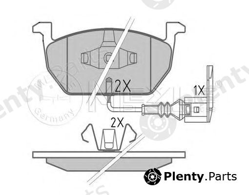  MEYLE part 0252203517 Brake Pad Set, disc brake