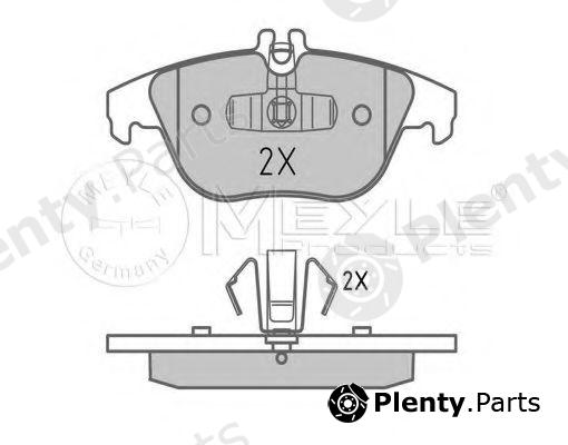  MEYLE part 0252425418/PD (0252425418PD) Brake Pad Set, disc brake