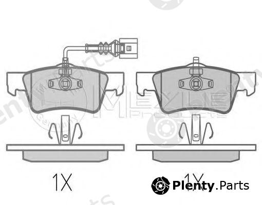  MEYLE part 0252436819 Brake Pad Set, disc brake