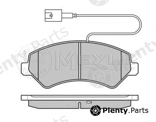  MEYLE part 0252446619-1/PD (02524466191PD) Brake Pad Set, disc brake
