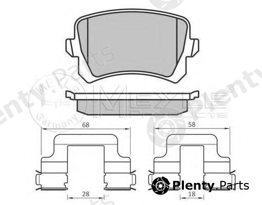  MEYLE part 0252448317/PD (0252448317PD) Brake Pad Set, disc brake