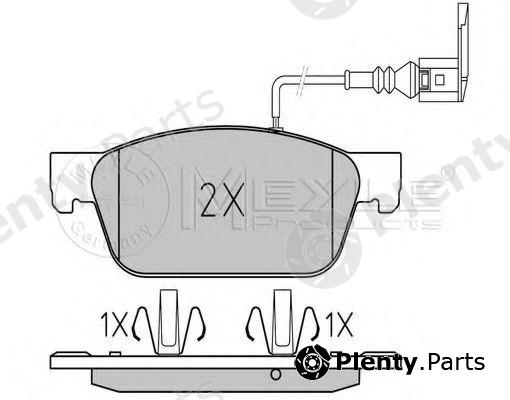  MEYLE part 0252462318/PD (0252462318PD) Brake Pad Set, disc brake