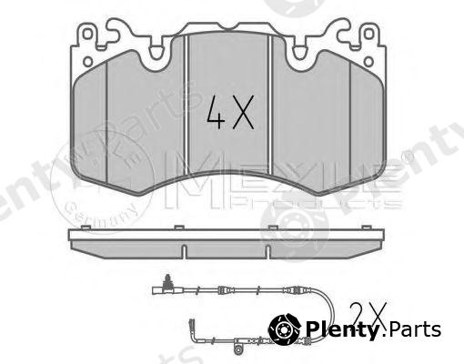  MEYLE part 0252465916 Brake Pad Set, disc brake
