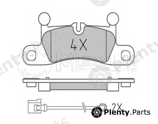  MEYLE part 0252472116 Brake Pad Set, disc brake