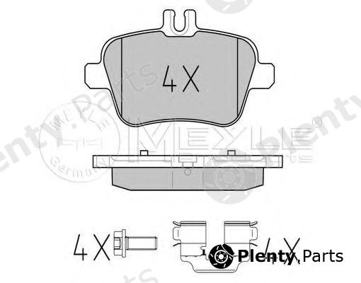  MEYLE part 0252484818/PD (0252484818PD) Brake Pad Set, disc brake
