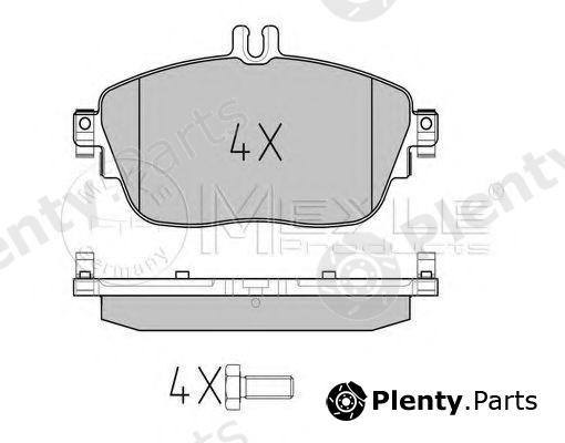  MEYLE part 0252486919/PD (0252486919PD) Brake Pad Set, disc brake
