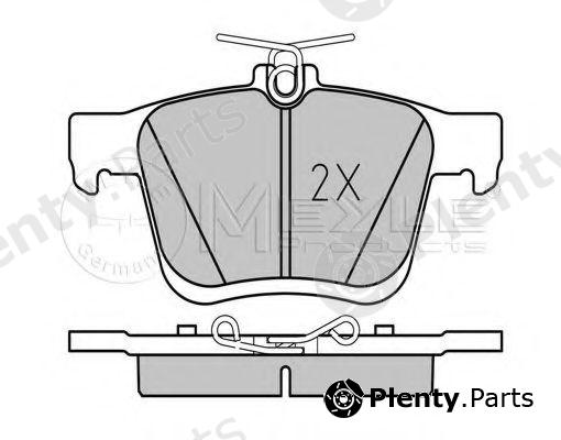  MEYLE part 0252500816/PD (0252500816PD) Brake Pad Set, disc brake