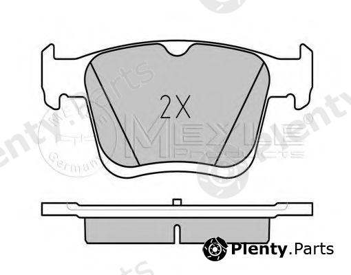  MEYLE part 0252500816/PD (0252500816PD) Brake Pad Set, disc brake