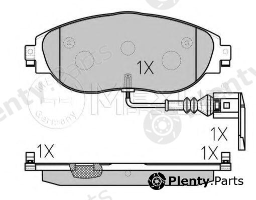  MEYLE part 0252511720/W (0252511720W) Brake Pad Set, disc brake