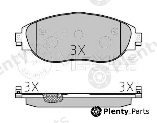  MEYLE part 0252511720/W (0252511720W) Brake Pad Set, disc brake