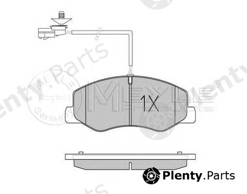  MEYLE part 0252517218/PD (0252517218PD) Brake Pad Set, disc brake