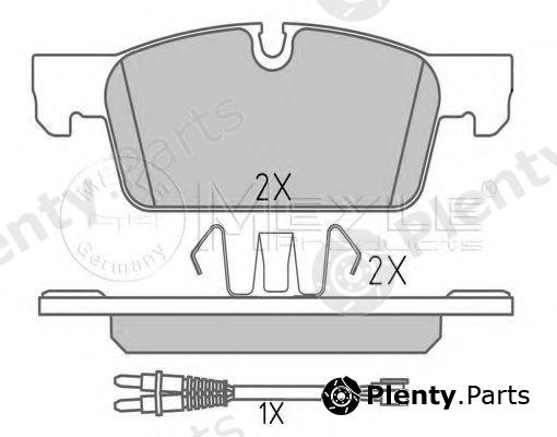  MEYLE part 0252522217 Brake Pad Set, disc brake
