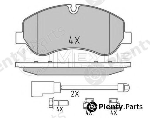  MEYLE part 0252560217 Brake Pad Set, disc brake