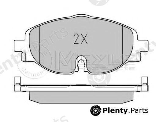  MEYLE part 0252568320/PD (0252568320PD) Brake Pad Set, disc brake