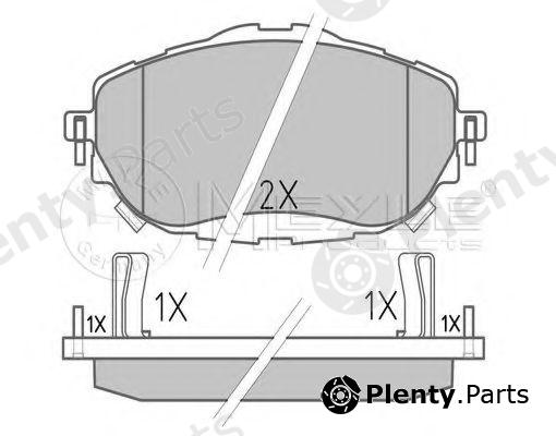  MEYLE part 0252569819 Brake Pad Set, disc brake