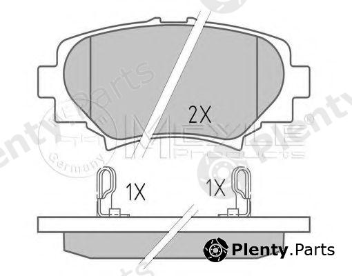  MEYLE part 0252587814 Brake Pad Set, disc brake